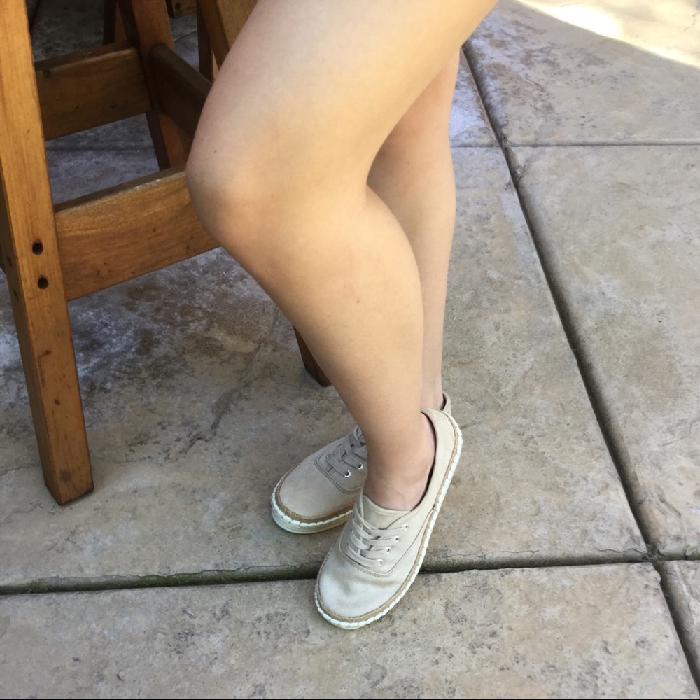 CLEARANCE-FIRM‼️Espadrille Lace up Sneakers